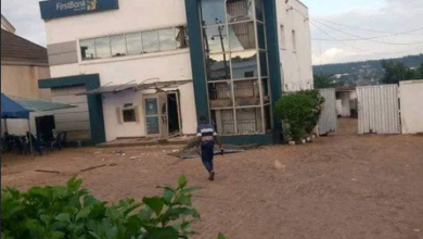 Photos After Robbery Attacks On Zenith Bank, First Bank In Ankpa