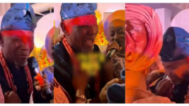 “I beg you in God’s name take care of my daughter” – Father tearfully pleads with son-in-law at wedding
