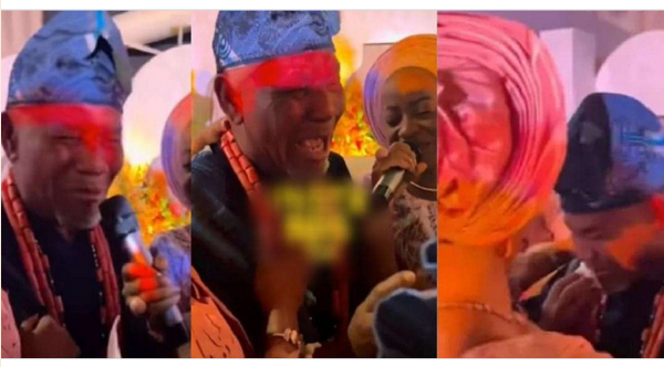 “I beg you in God’s name take care of my daughter” – Father tearfully pleads with son-in-law at wedding