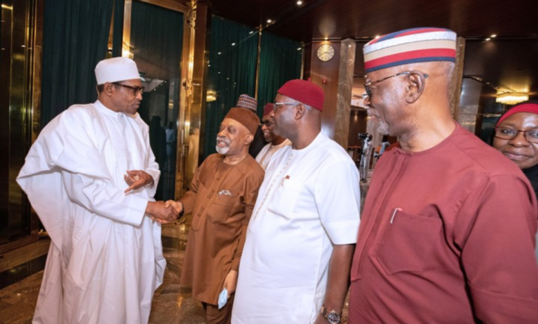 ASUU Strike: President Buhari Meets With Pro-Chancellors (Photos)
