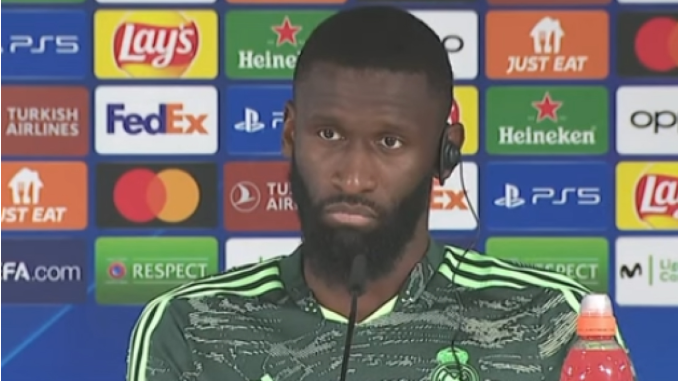 “My Little Cousin Drew My Attention To It” – Rudiger Opens Up On Real Madrid Misspelling His Name
