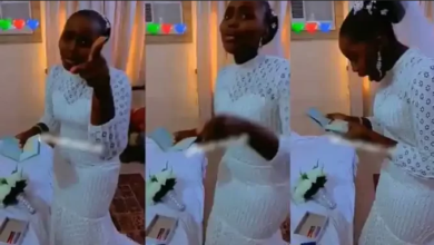 “I’ll Show You Tonight” – Bride Tells Groom After He Gifted Her Visa On Wedding Day
