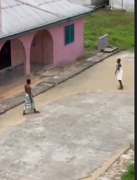 Wife Captured On Camera Running Out Of Home As She Refuses "To Do" (video)