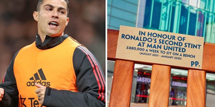 Ronaldo publicly humiliated with funny bench as Man Utd woes go on