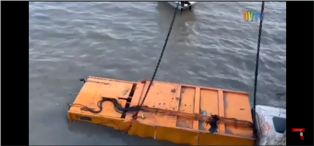 LASEMA Recovers Waste Truck From Lagos Lagoon (Video)
