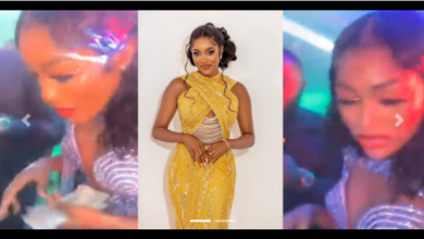Mixed Reactions Trail Video Of Bbnaija’s Beauty Picking Dollars At Her 25th Birt